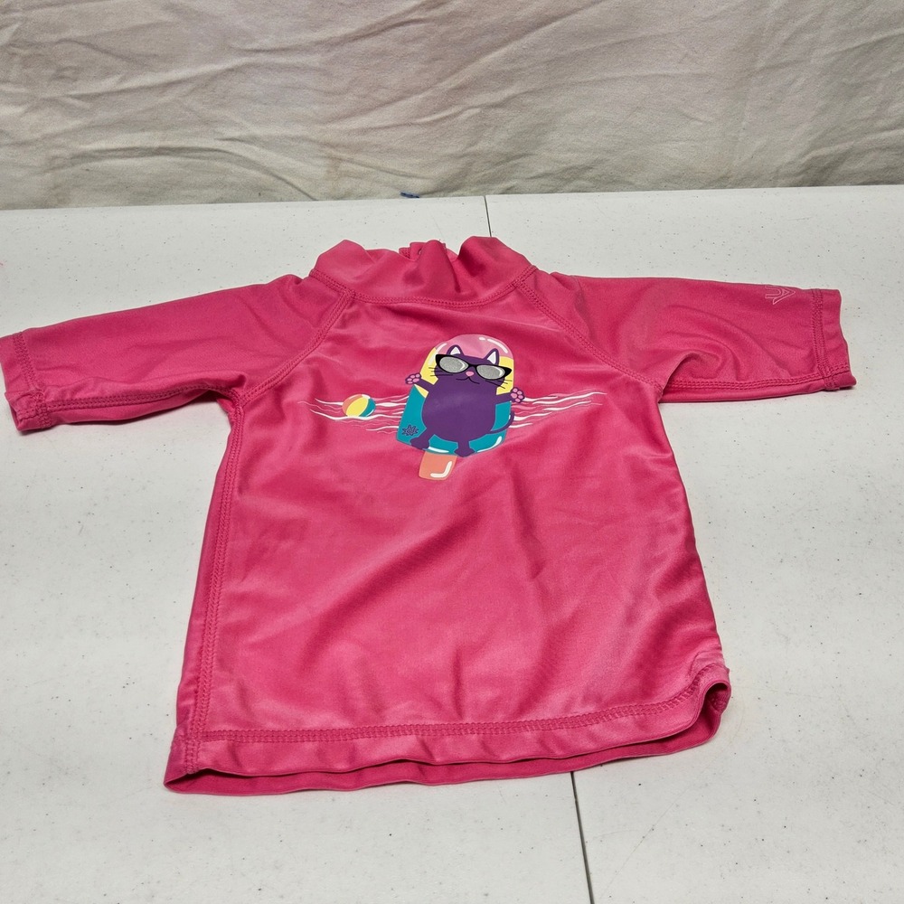 UVSkinz Rash Guard Kids 2T Pink Cat Popsicle UPF 50+‎ Sun Shirt 1210230101